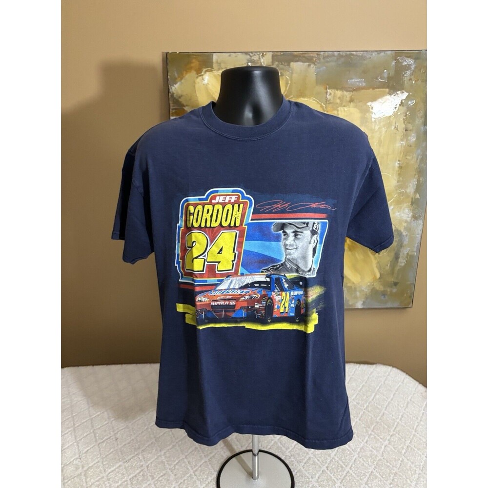 Vintage Winners Circle Jeff Gordon #24 NASCAR 2 Sided Graphic Tee Men’s Size L - Picture 2 of 16